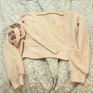 Crop fashion sweater